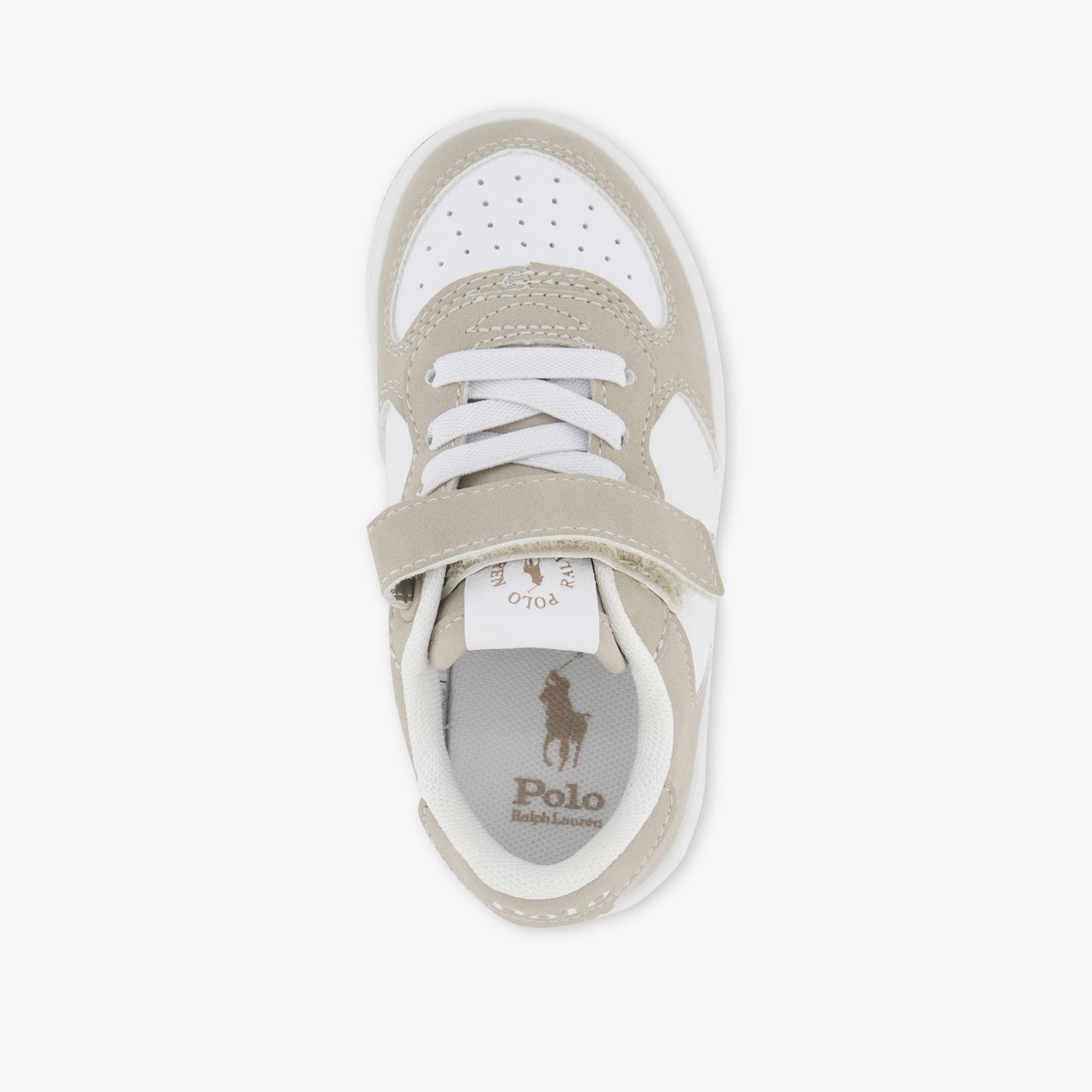 Ralph Lauren MASTERS COURT PS Jongens Sneakers In Licht Beige