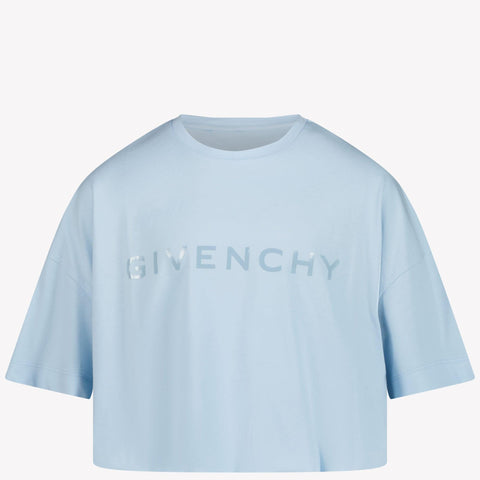 Givenchy Kids Girls in T-Shirt Light Blue