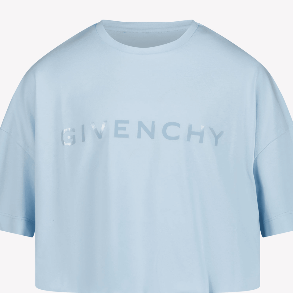 Givenchy Kids Girls in T-Shirt Light Blue