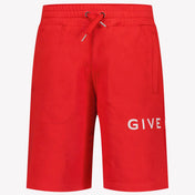 Givenchy Kids Boys Shorts In Red