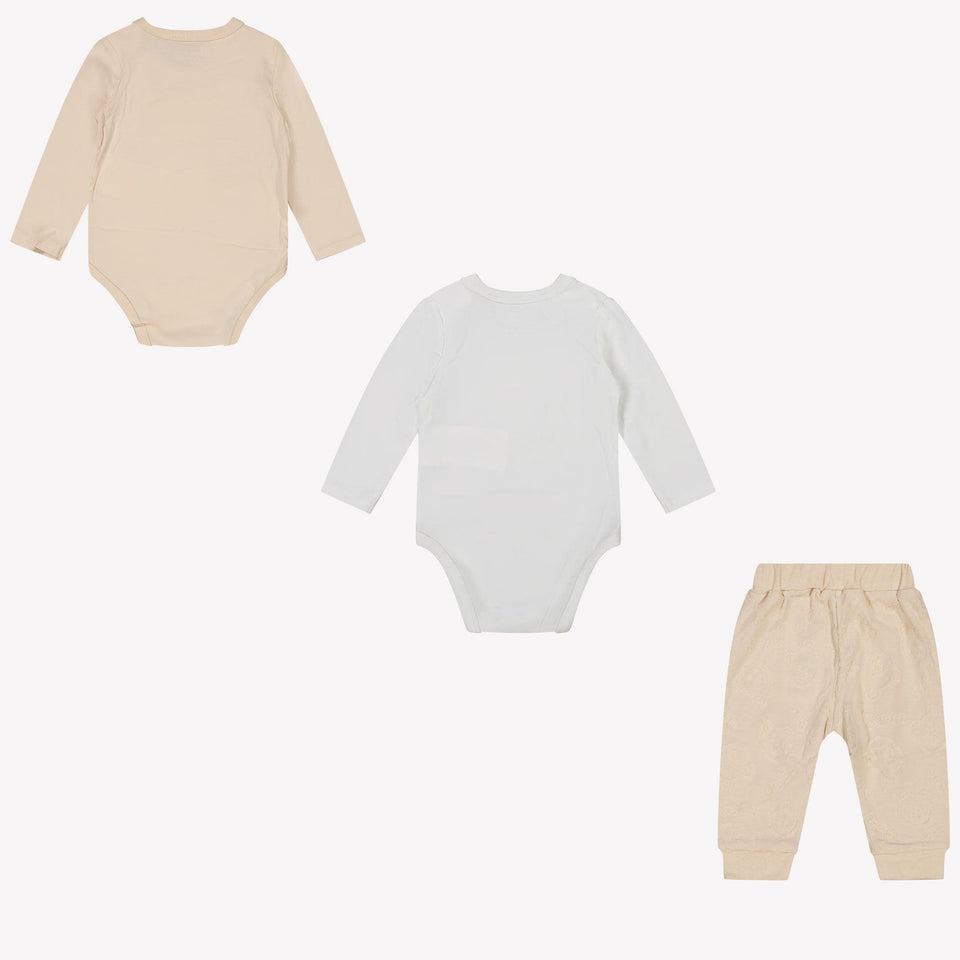 Guess Baby Unisex Playsuit in Light Beige