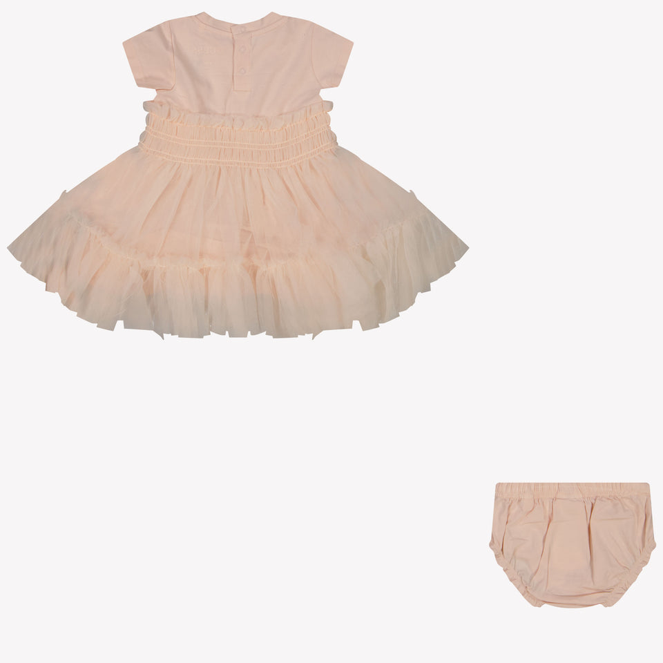 Guess Baby Girls Dress In Light Pink