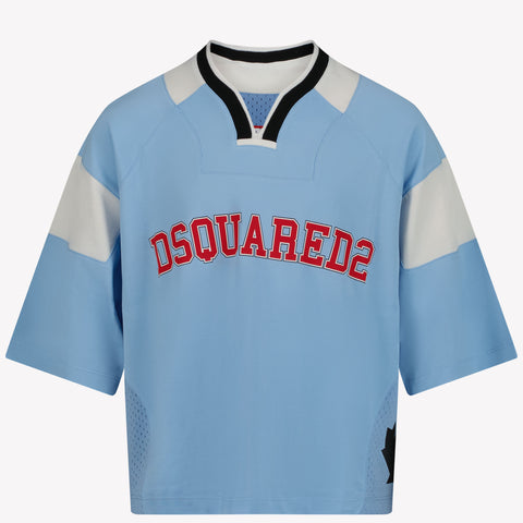 Dsquared2 Kids Girls in T-Shirt Light Blue