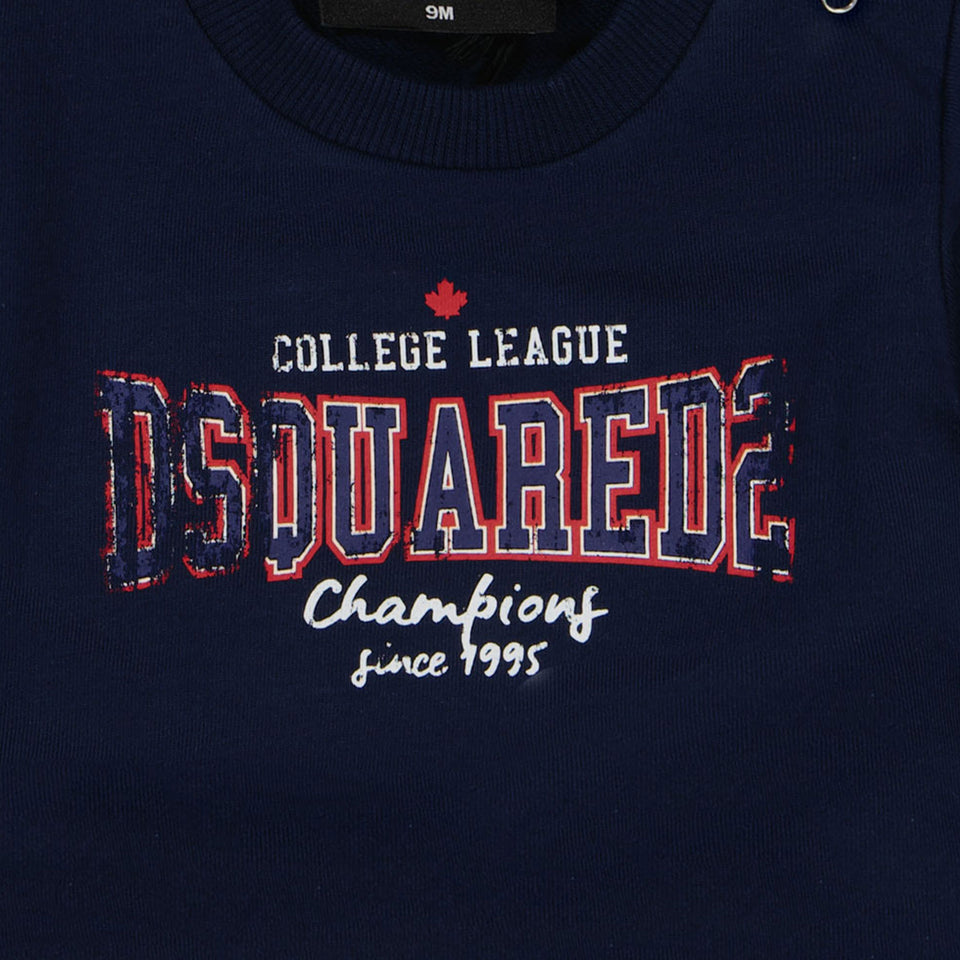 Dsquared2 Baby Unisex Sweater in Navy