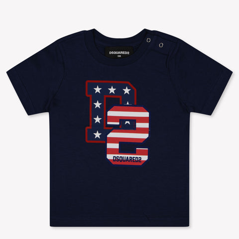 Dsquared2 Baby Unisex T-Shirt In Navy