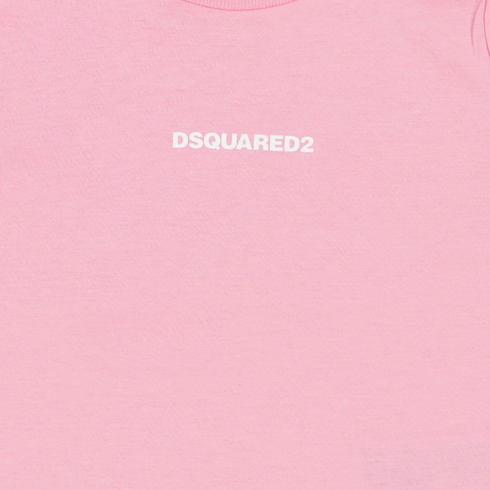 Dsquared2 Baby Unisex T-Shirt In Roze