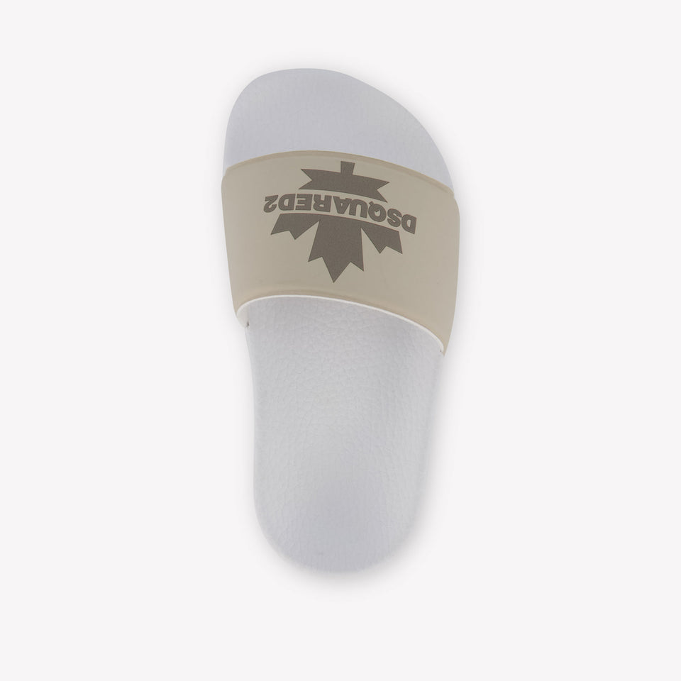 Dsquared2 Unisex Slippers In Beige