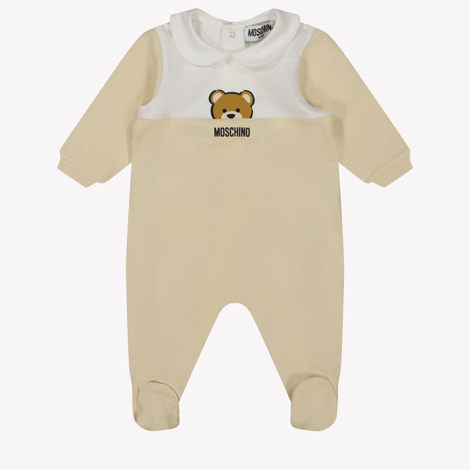 Moschino Baby Unisex Playsuit in Beige