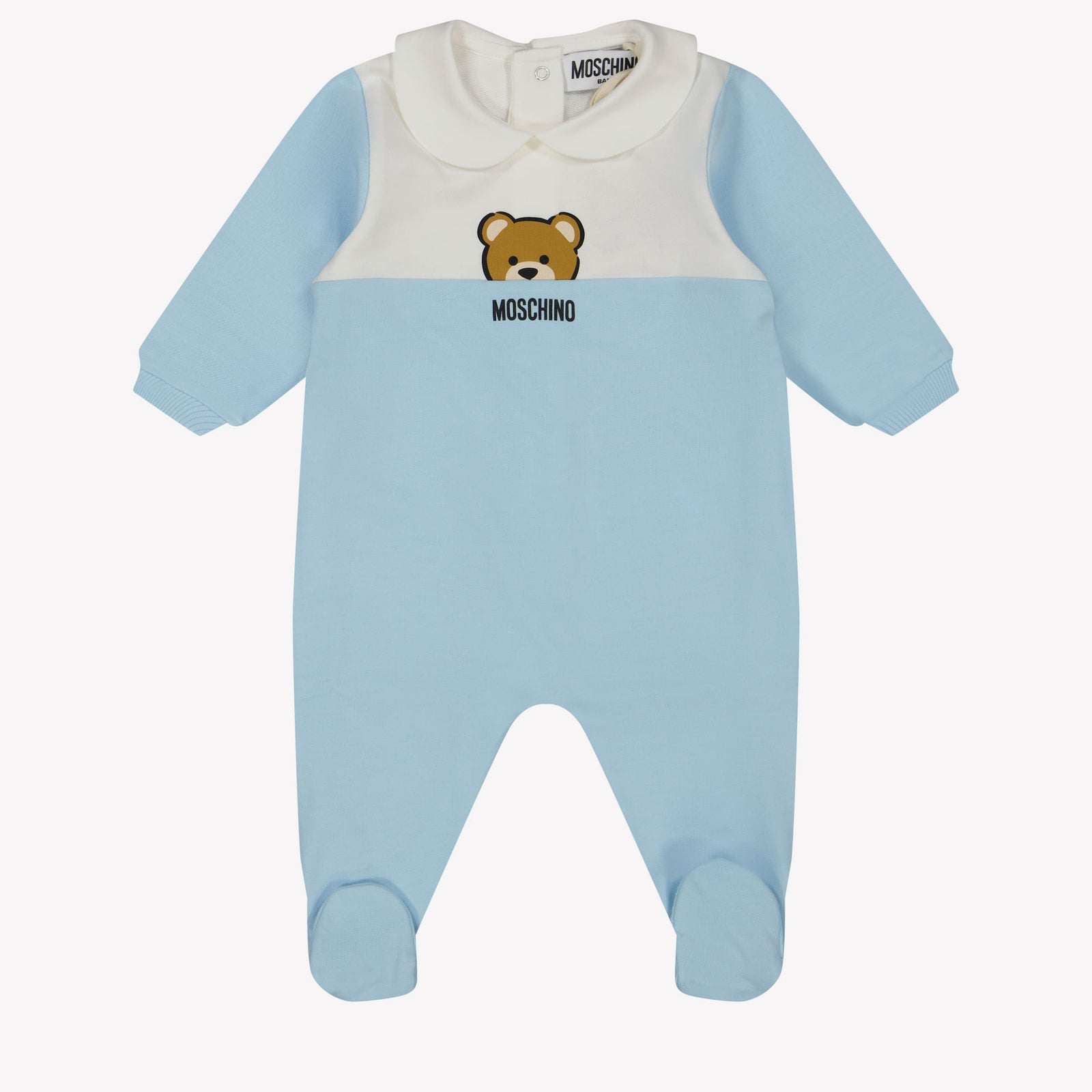 Moschino Baby Unisex Playsuit in Light Blue