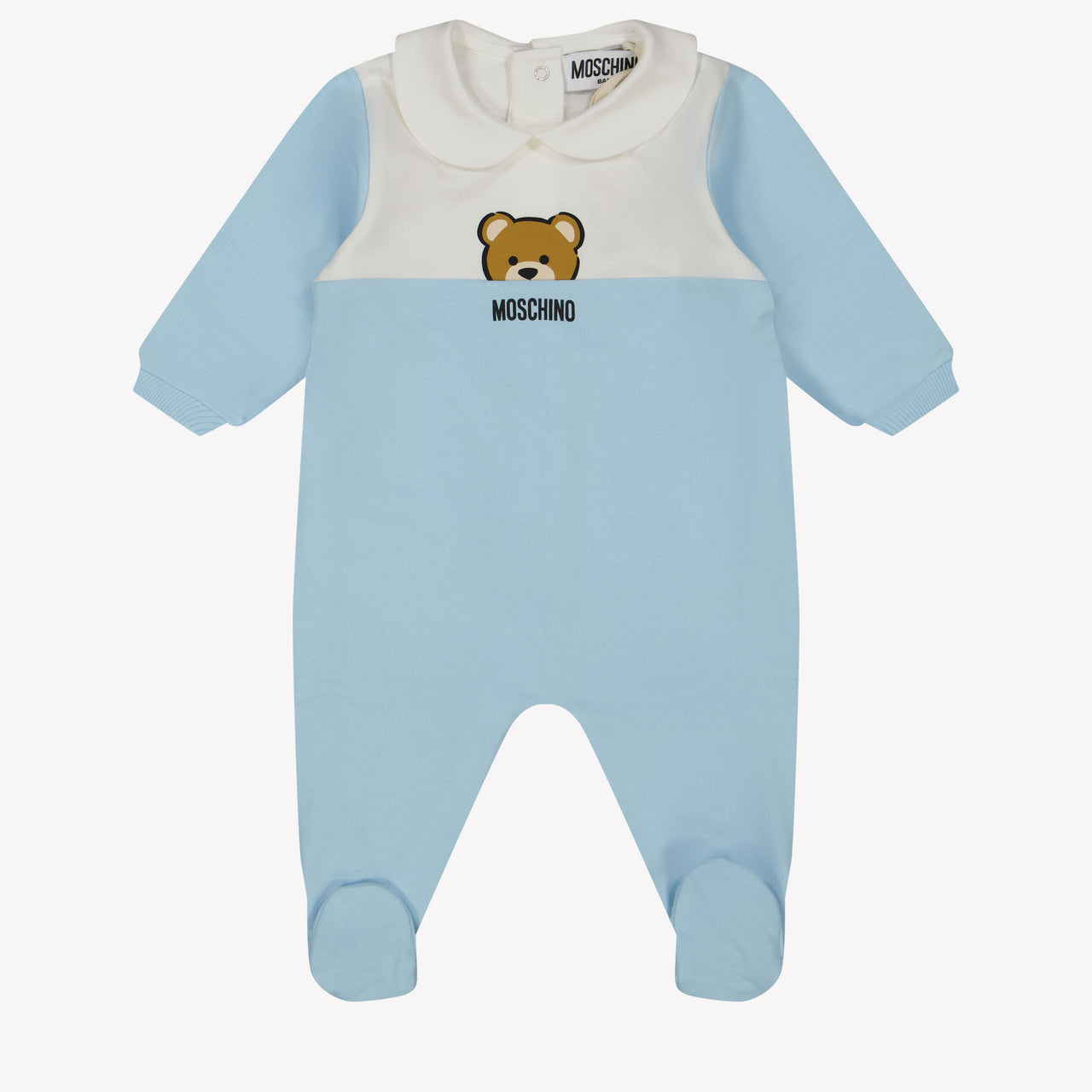 Moschino Baby Unisex Playsuit  Light Blue