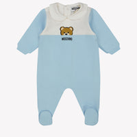 Moschino Baby Unisex Playsuit  Light Blue