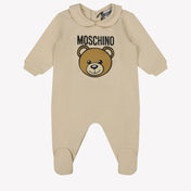 Moschino Baby Unisex Playsuit in Beige