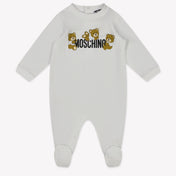 Moschino Baby Unisex Playsuit in White