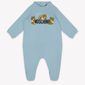 Moschino Baby Unisex Playsuit in Light Blue