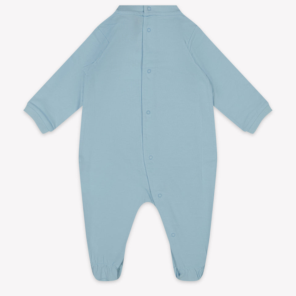 Moschino Baby Unisex Playsuit in Light Blue