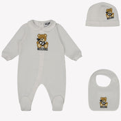 Moschino Baby Unisex Playsuit in White