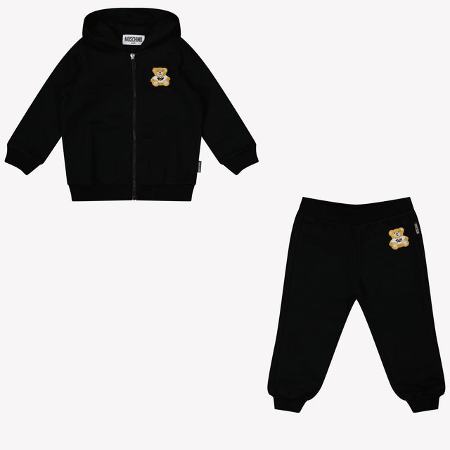 Moschino Baby Unisex Joggingpak In Zwart