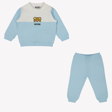 Moschino Baby Unisex Tracksuit in Light Blue