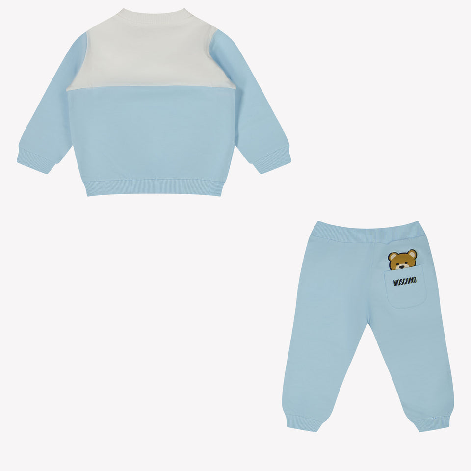 Moschino Baby Unisex Tracksuit in Light Blue