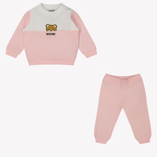 Moschino Baby Unisex Tracksuit in Light Pink