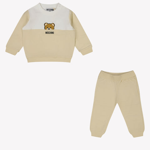 Moschino Baby Unisex Tracksuit in Beige