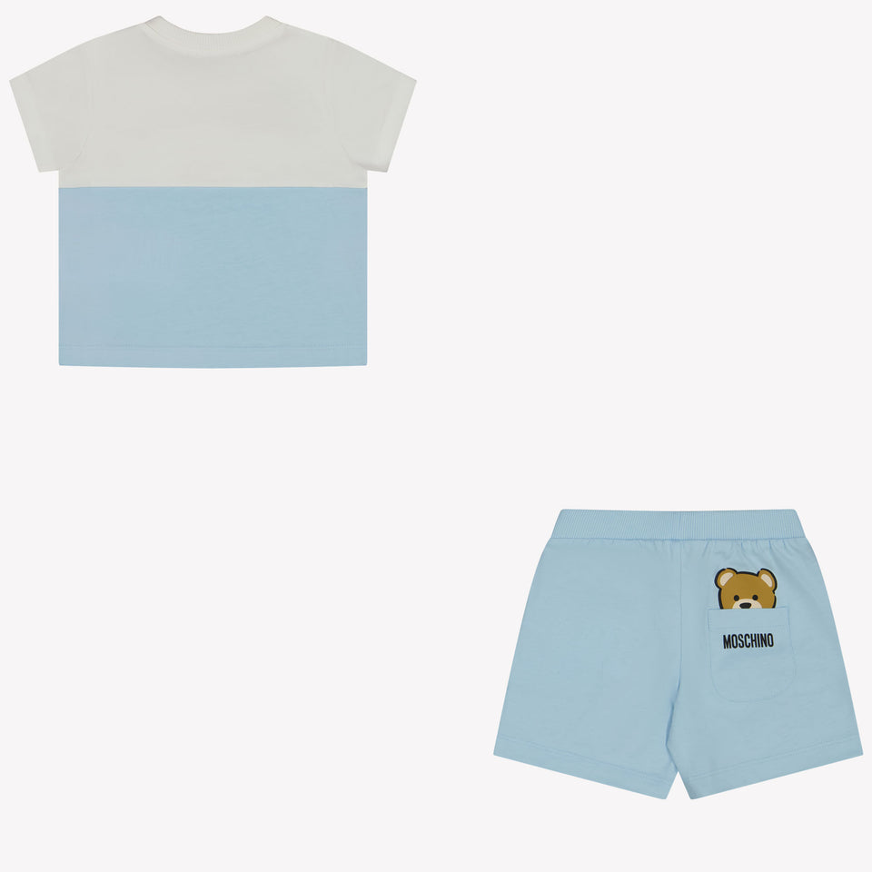 Moschino Baby Unisex Set in Light Blue