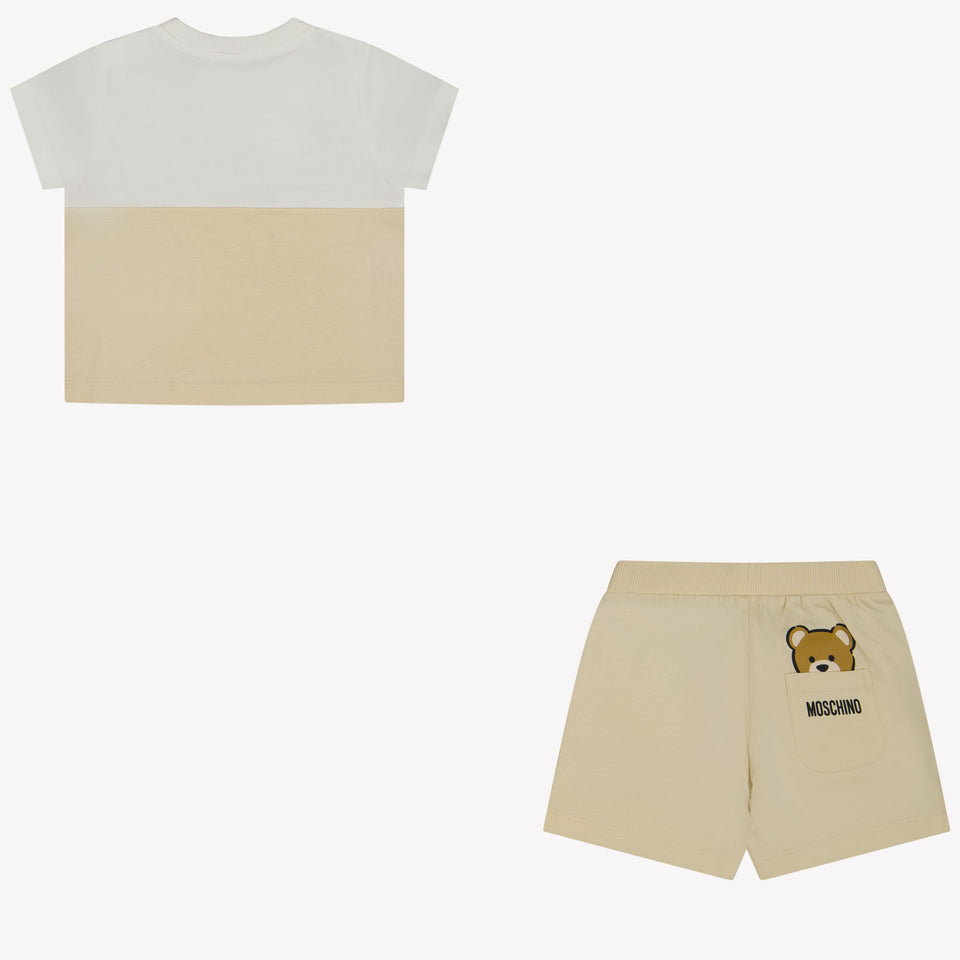 Moschino Baby Unisex Set in Beige