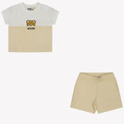 Moschino Baby Unisex Set in Beige