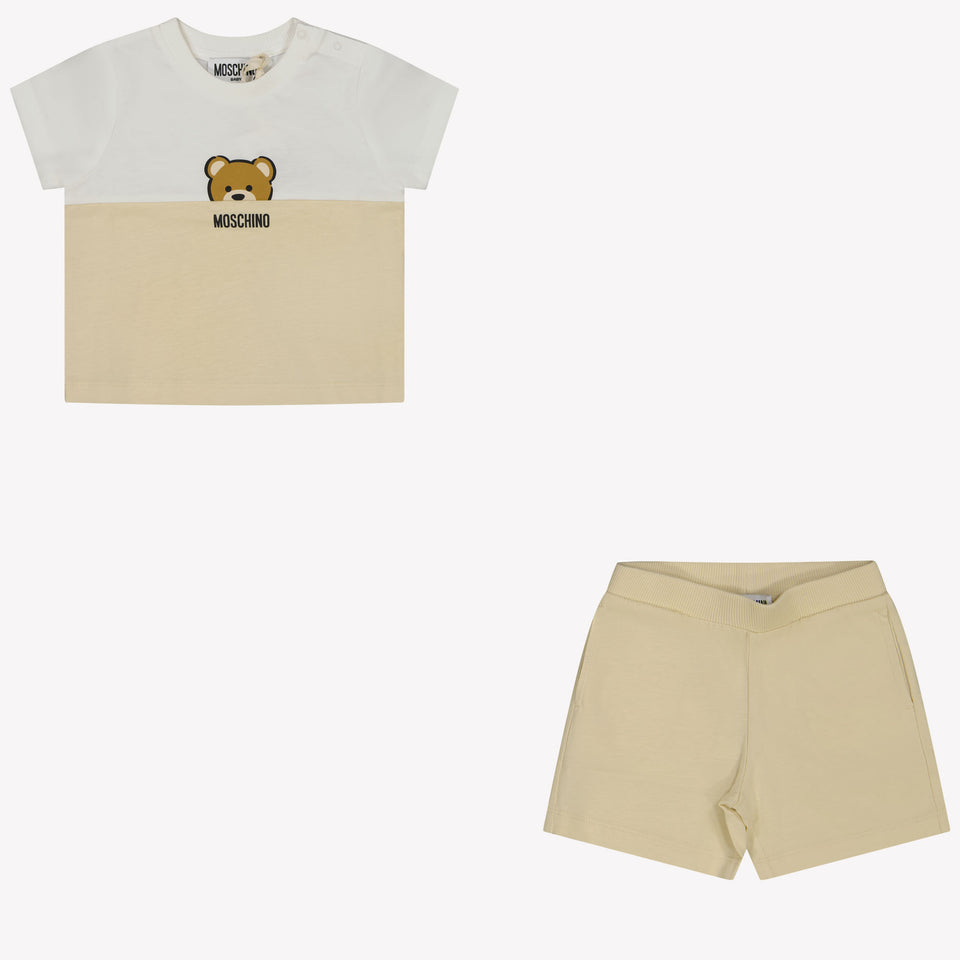 Moschino Baby Unisex Set in Beige