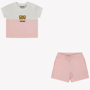 Moschino Baby Unisex Set in Light Pink