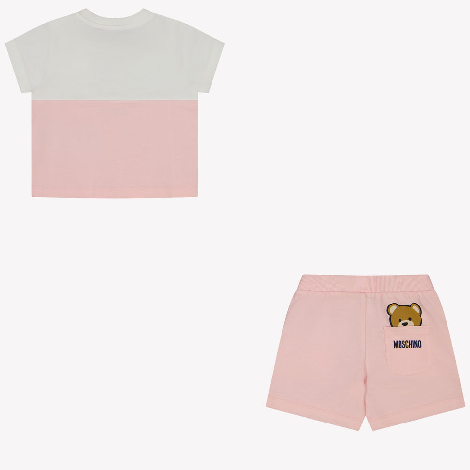 Moschino Baby Unisex Set in Light Pink