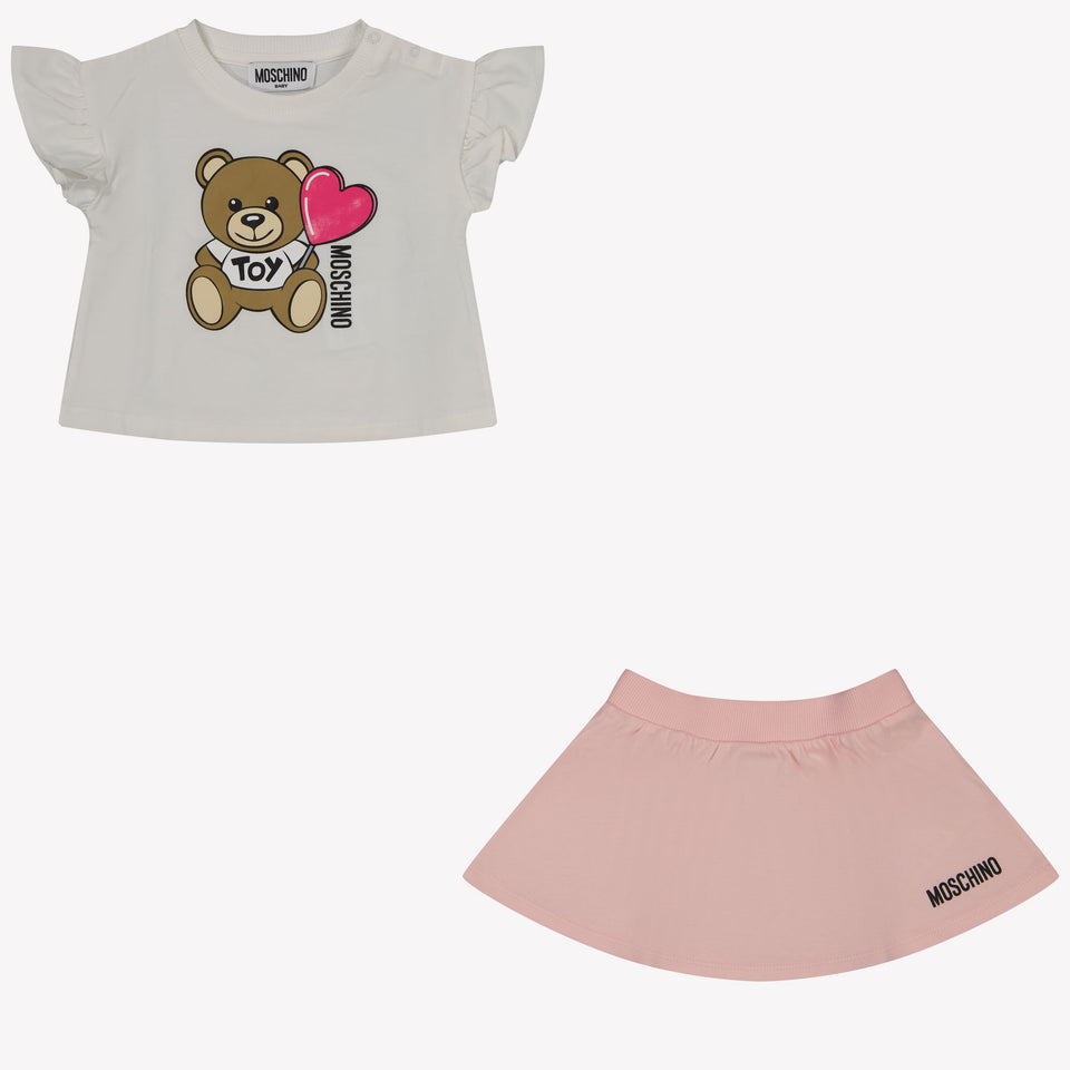 Moschino Baby Unisex Set in Light Pink