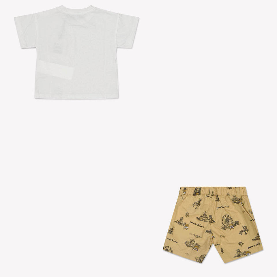 Moschino Baby Unisex Set in Beige