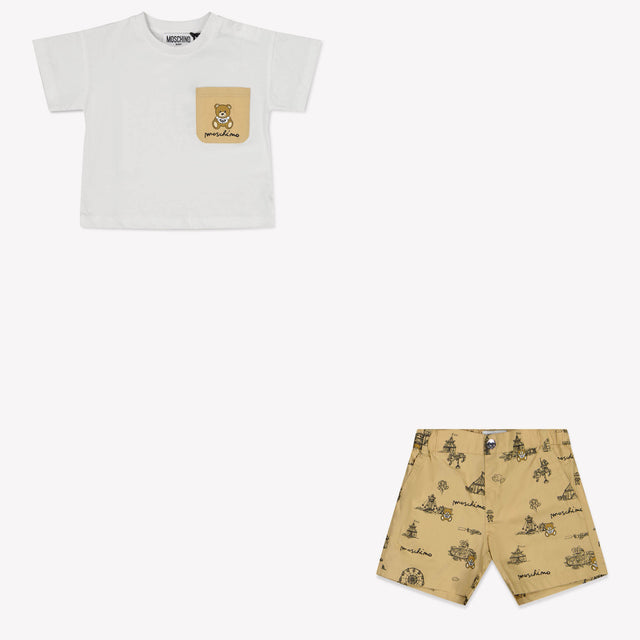 Moschino Baby Unisex Setje In Beige