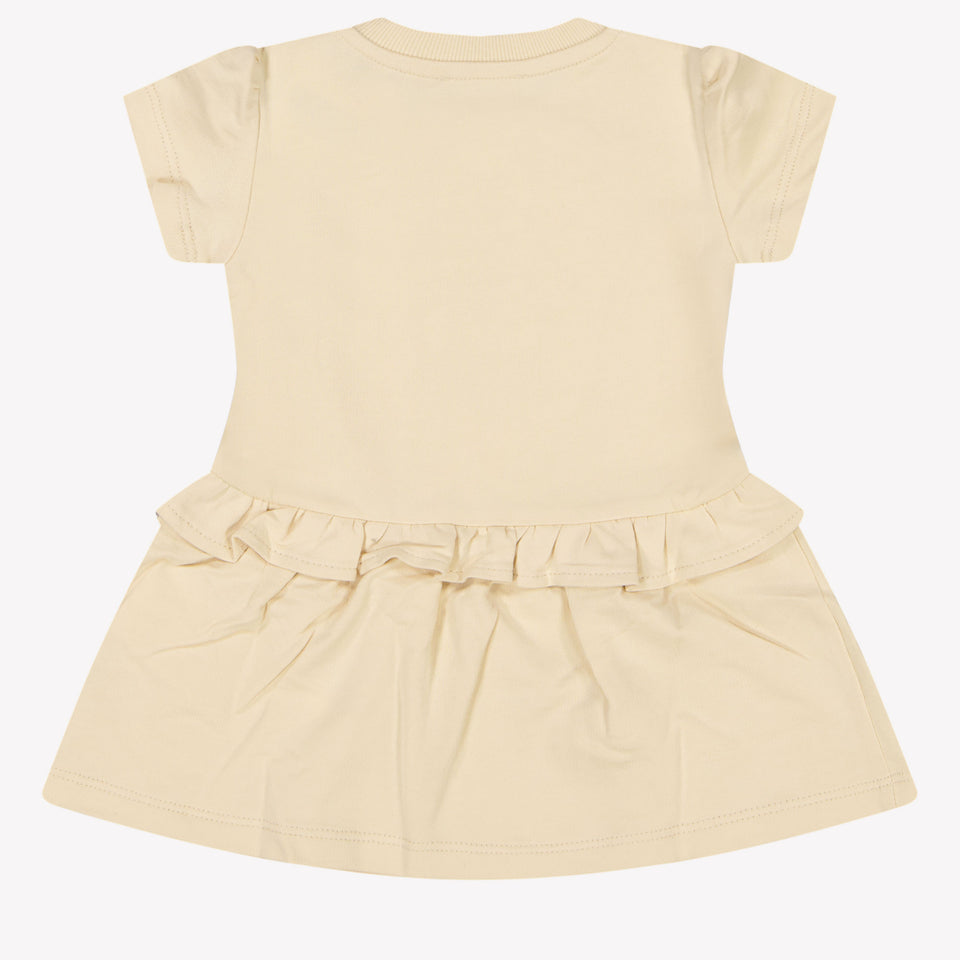 Moschino Baby Girls Dress In Beige