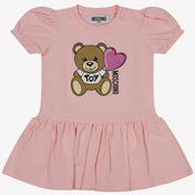 Moschino Baby Girls Dress In Light Pink