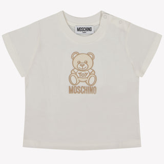 Moschino Baby Girls T-Shirt in OffWhite