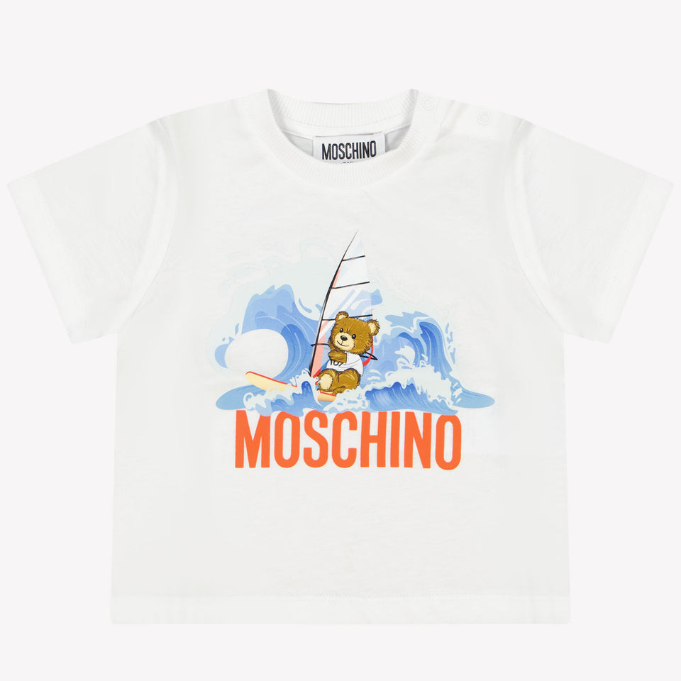 Moschino Baby Meisjes T-Shirt In Wit