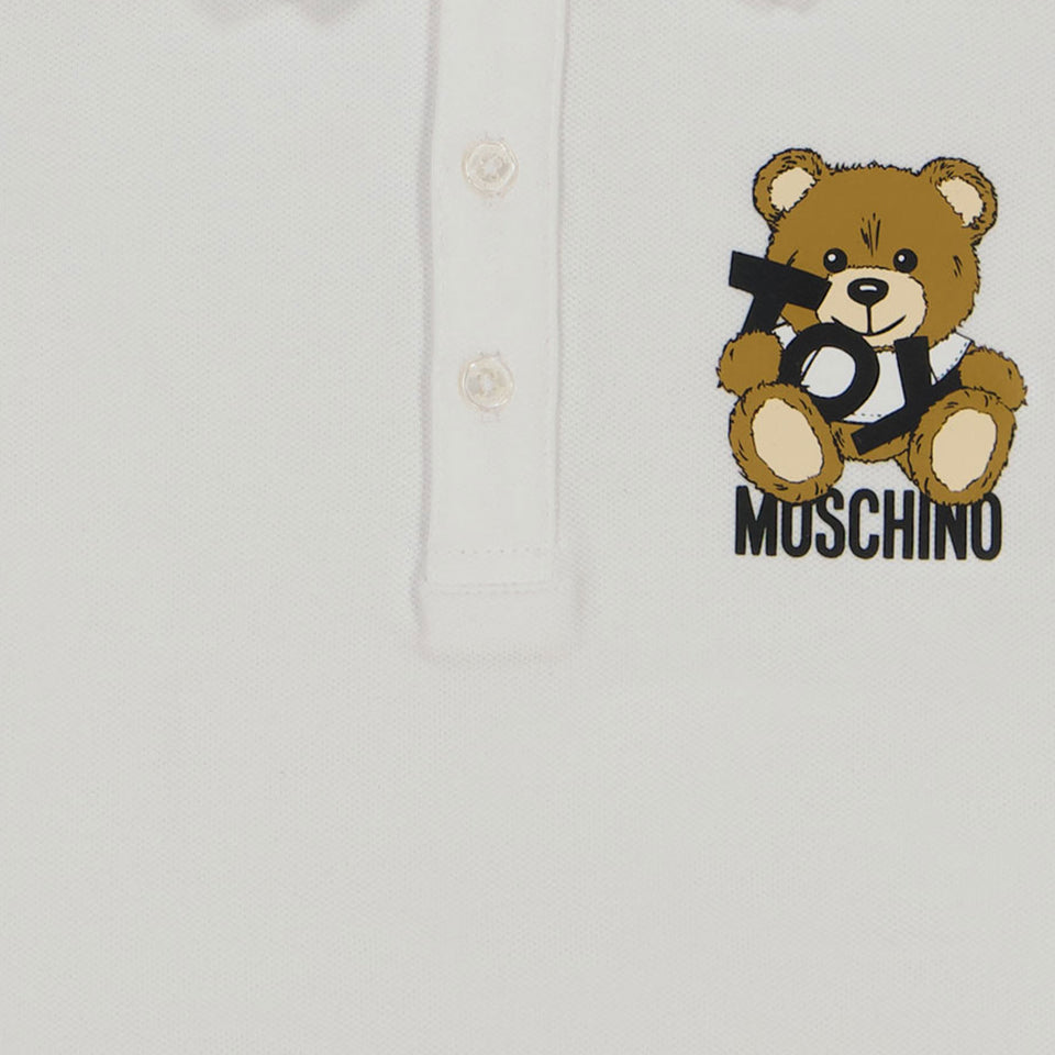 Moschino Baby Girls Polo in White