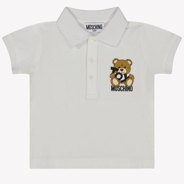 Moschino Baby Girls Polo in White