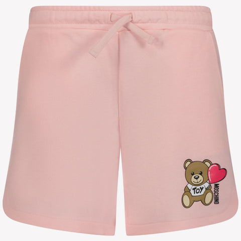 Moschino Kids Unisex Shorts In Light Pink