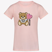 Moschino Kids Unisex T-Shirt in Light Pink