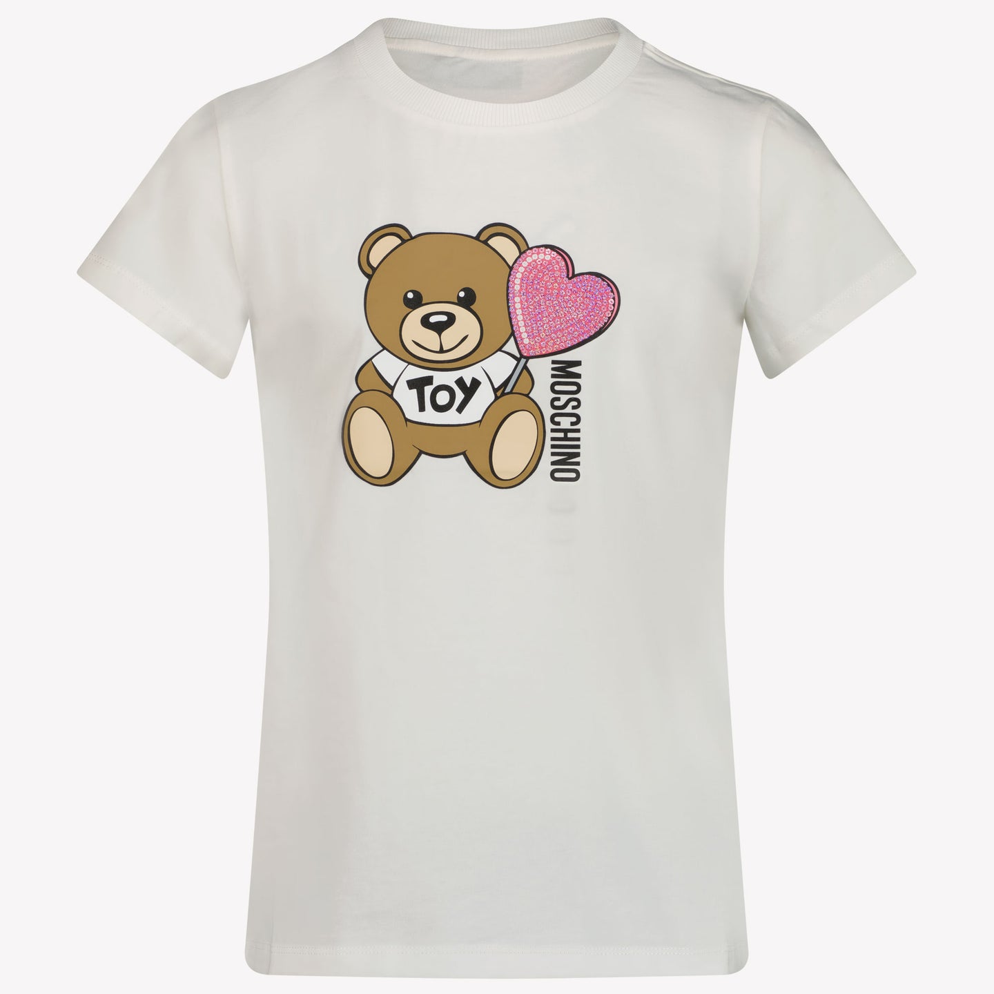 Moschino Kinder Unisex T-Shirt In Wit