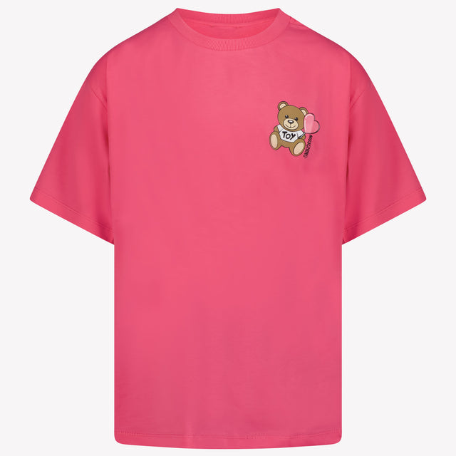 Moschino Kids Unisex T-Shirt in Fuchsia