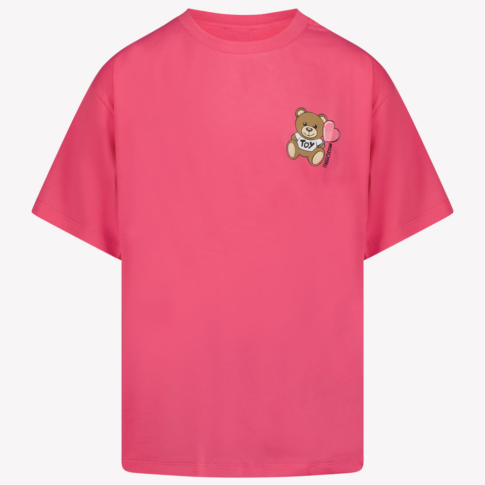 Moschino Kids Unisex T-Shirt in Fuchsia