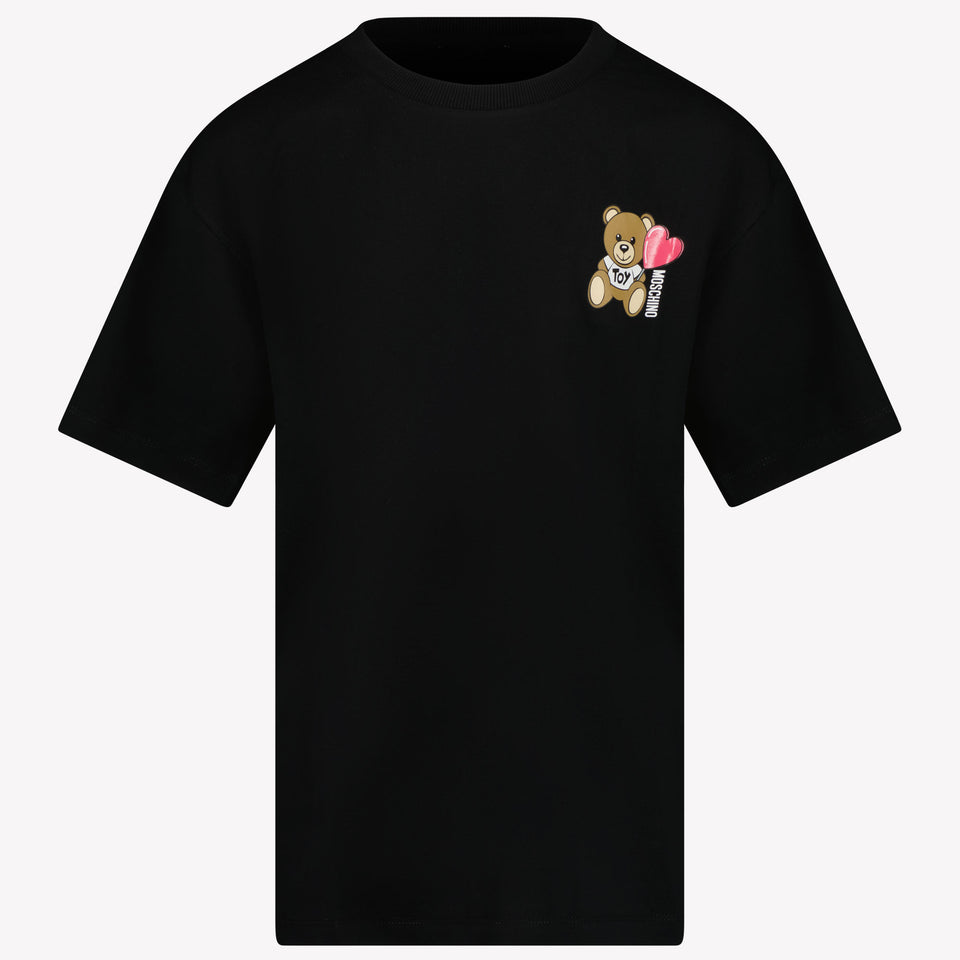 Moschino Kinder Unisex T-Shirt In Zwart