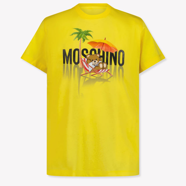 Moschino Kinder Jongens T-Shirt In Geel