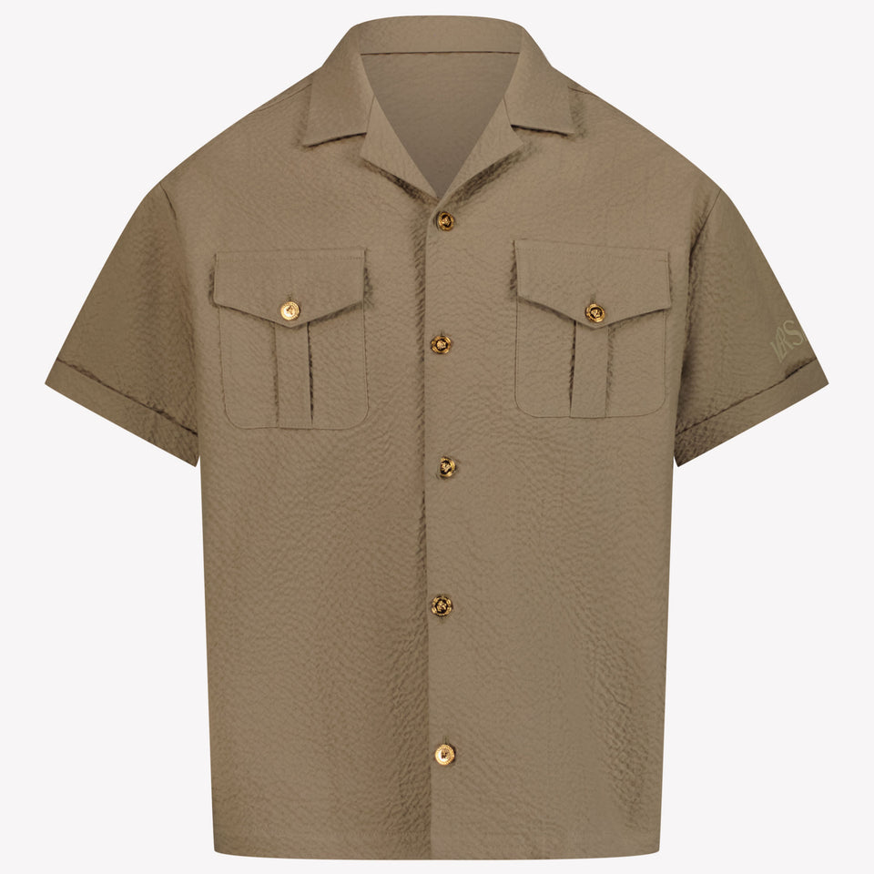 Versace Kids Boys Blouse in Beige