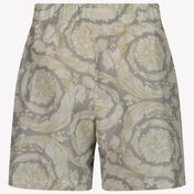 Versace Kids Boys Swimwear In Gray