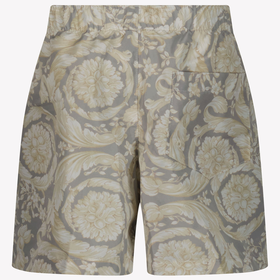 Versace Kids Boys Swimwear In Gray